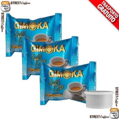 100 Cialde Capsule Caffè Gimoka Gran Relax Dek Dec comp. Espresso POINT *