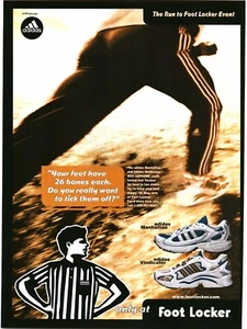1999 PRINT AD - ADIDAS / FOOT LOCKER SHOE AD - ADIDAS MANHATTAN ADIDAS VINDICATOR - Bild 1 von 1