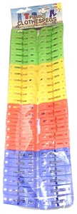 24 alfileres de plástico para ropa de colores clavijas para colgar ropa de 2" - Imagen 1 de 2