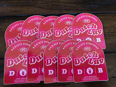 Dutch Bros Coffee Sticker February 2022 Pink ...