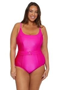 BECCA ETC. Monte Carlo - Women's Plus Size One Piece Swimsuit, Square Neck, A... - Picture 1 of 8
