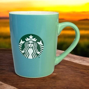 Taza de café Starbucks 2021 verde azulado verde ombre degradado cerámica taza de té 10 oz - Imagen 1 de 9