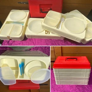 Vintage 1970’s/80’s Riviera Food Stack N Pack Lunch Box - Picture 1 of 15