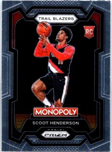 2023-24 Prizm Monopoly Scoot Henderson RC Rookie Portland Trail Blazers - Bild 1 von 2