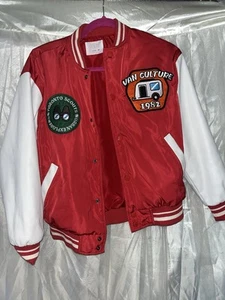 Zara Kids League of Explorers Embroidered Varsity Jacket Red Kids Youth - Picture 1 of 5