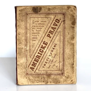 1886. Americké Právo. Jonáš. Czech-American Immigrant Legal Guide. Rare. - Bild 1 von 7