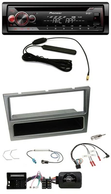 Pioneer CD USB Lenkrad DAB MP3 Autoradio für Opel Corsa C 04-06 aluminium - Bild 1 von 4