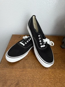 Nuovo Vans ComfyCush Autentico (Classico) Nero/Vero Bianco Uomo 12 VN000EE3BLK - Foto 1 di 10