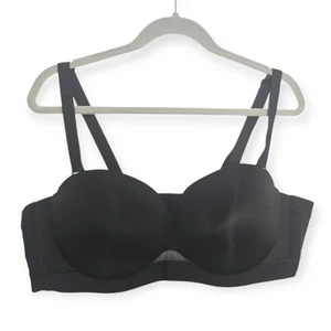 NWOT Lane Bryant Cacique 48B Comfort Bliss Multi-Way Underwire Black Bra - Picture 1 of 3