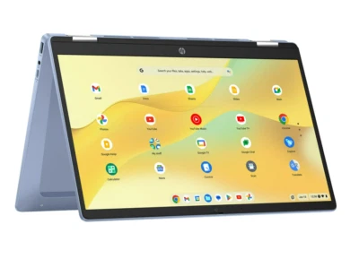 HP 14 inch x360 FHD Touch Chromebook Laptop Intel Processor N100 4GB RAM 64GB - Image 1 of 4