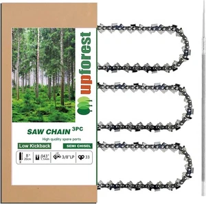8" Chainsaw Chain 33 DL Pitch: 3/8" 043" Fits RYOBI P4360, P4361 , P5452BTL, - Picture 1 of 5