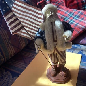 Patriotic Uncle Sam/Santa Figure with Flag, USA, - Picture 1 of 7