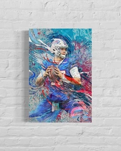 Josh Allen | Sports Wall Art | Canvas | Buffalo Bills - Picture 1 of 4
