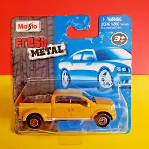 Maisto Fresh Metal * Ford Mighty F-350 * Yellow * 1:64 scale * Diecast - Picture 1 of 6