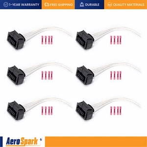 6pcs Ignition Coil Connector for 03-11 Saab 9-3 04-09 Cadillac CTS STS SRX S1582 - Picture 1 of 6