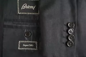 Brioni Senato Solid Gray S150s Wool Sport Coat Jacket Sz 44L - Picture 1 of 10