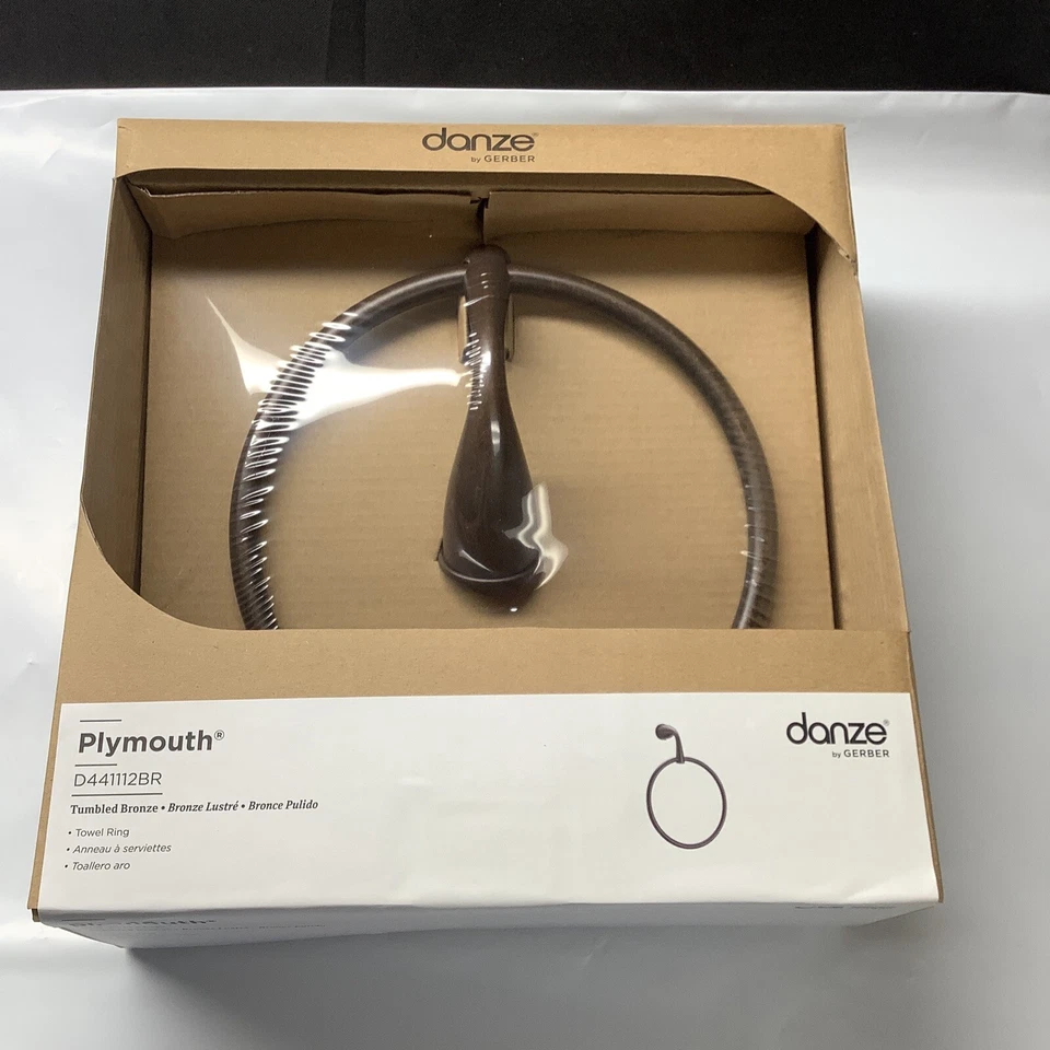Towel Ring Danze Plymouth Tumbled Bronze D441112BR 1H1
