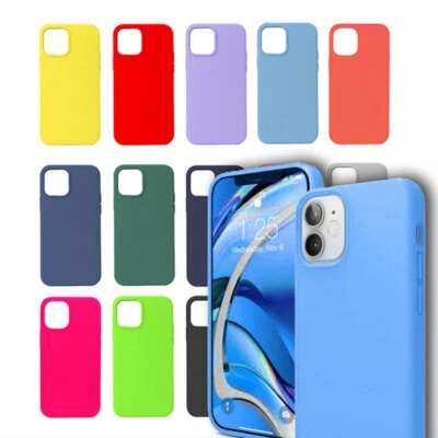 CELLONG For iPhone 12/12 Pro (6.1") Liquid Silicone Case Soft Microfiber