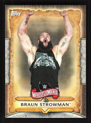 2020 Topps Road to WrestleMania WrestleMania Roster #WM-13 Braun Strowman - Image 1 of 2