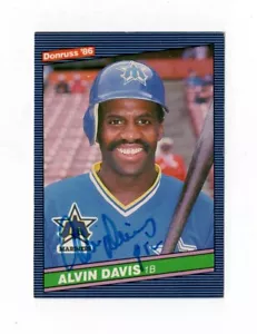 1985 DonRuss Autographed #69 Alvin Davis PSA/DNA Authenticated - Picture 1 of 4