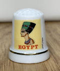 Egypt, Pharaohs Head Design, Souvenir China Thimble