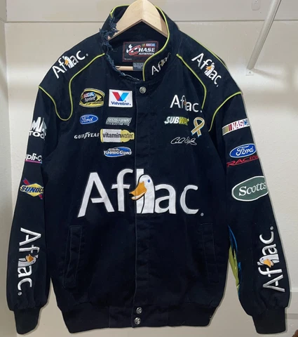 NASCAR Aflac Jacket Coat 99 CARL EDWARDS ROUSH Racing JH Design Size Men's Large Cover