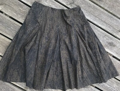 Vintage Nicole Farhi Cotton Pleat Low Waist Skirt, 10 12 S M - Image 1 of 4