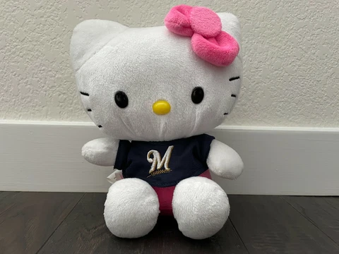 Sanrio Hello Kitty MLB Milwaukee Brewers Plush 8'' 2013 Cover