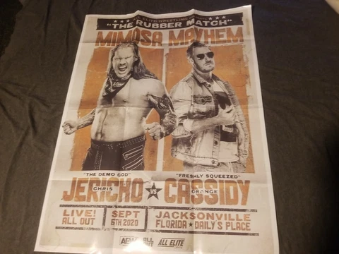 Mimosa Mayhem Chris Jericho Vs Orange Cassidy Poster All Out 2020 Cover