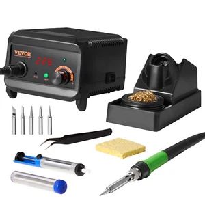 VEVOR Soldering Iron Station 75W LCD Display Soldering Station Kit 122°F-932°F - Picture 1 of 12