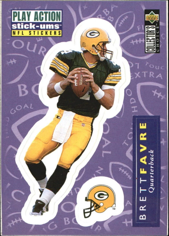 1996 Collector's Choice Update Football "Stick-Ums" Insert Cards - Image 1 of 1