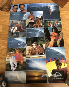 Vintage Quiksilver Surf Advertisement Surfing POSTER 35”x 23.5” - Picture 1 of 9