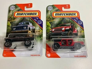 Matchbox MBX Jungle #60 Jeep Gladiator #65 1968 Dodge D200 - Bild 1 von 3
