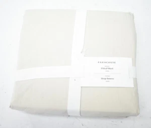 Lenzuolo con angoli paracadute percalle queen size biancheria da letto osso beige casa FTTPERBNEQUE - Foto 1 di 5