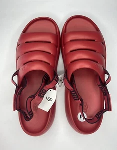 UGG M Sport Yeah Samba Red Sandal with Logo Strap Mens 14 - Picture 1 of 5