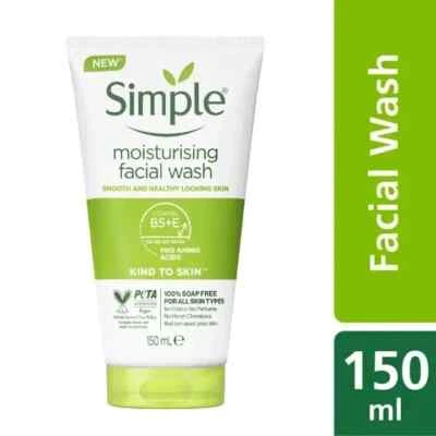 SIMPLE Kind to Skin Moisturising Foaming Wash 150ml Free Shipping World Wide Foto 1 de 4