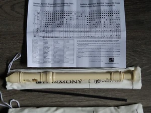 NEW! Harmony (by West Music) WM2400 Soprano Recorder (Beginner's Flute)