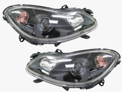 Assembly Headlight Lamp Clear Lens/Black base For 07-14 Smart Car Fortwo 451 Mk2 - Image 1 of 4
