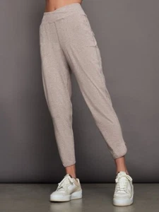 Carbon38 Damen Oatmeal Heather in Melt Butterweiche Wickel Jogginghose Leggings Gr. S - Bild 1 von 20