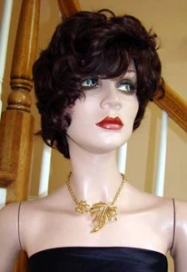 Vintage 1980's Goldtone Filigree Leaf Necklace Choker - Picture 1 of 1