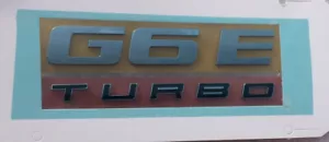 Ford Falcon FG G6E Turbo boot lid badge - BLACK - Picture 1 of 4