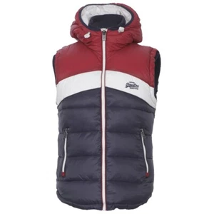 Superdry Retro Vintage BlackLabel Sherpa Gilet Steppweste Kapuze 2XL (XXL) *TOP* - Bild 1 von 10