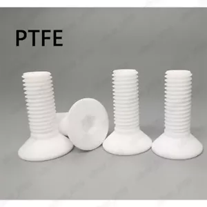 PTFE Kunststoff Sechskantsteckschlüssel Senker Flachkopfschrauben M3/M4/M5/M6/M8/M10/M12/M16 - Bild 1 von 3