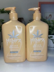 2x Hempz Beauty Apricot & Clementine Herbal Body Moisturizer 17oz/ 500ml - Picture 1 of 1