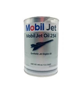 1Qt Quart Mobil Jet Oil 254 Synthetic Jet Engine Turbine Oil - Picture 1 of 1