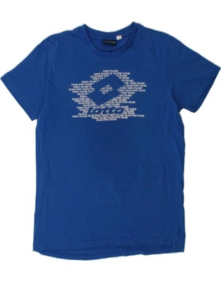 LOTTO Boys Graphic T-Shirt Top 15-16 Years Large Blue Cotton AJ17 - Image 1 of 3