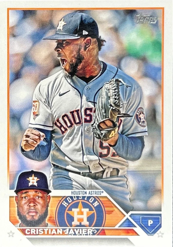2023 Topps Series 1 - Cristian Javier #55 Houston Astros - Image 1 of 2