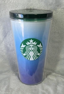 Starbucks 16oz Cold Brew Cup 2021 Blue Ombre Tumbler With Lid/No Straw 0846 - Picture 1 of 6