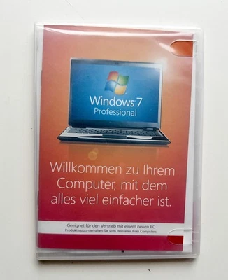 Microsoft Windows 7 Professional SP1 64-bit Vollversion - Deutsch - Bild 1 von 2