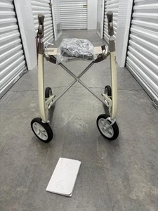 New Open ByAcre Rollator Carbon Ultralight Walker Regular Track Oyster White - Picture 1 of 10